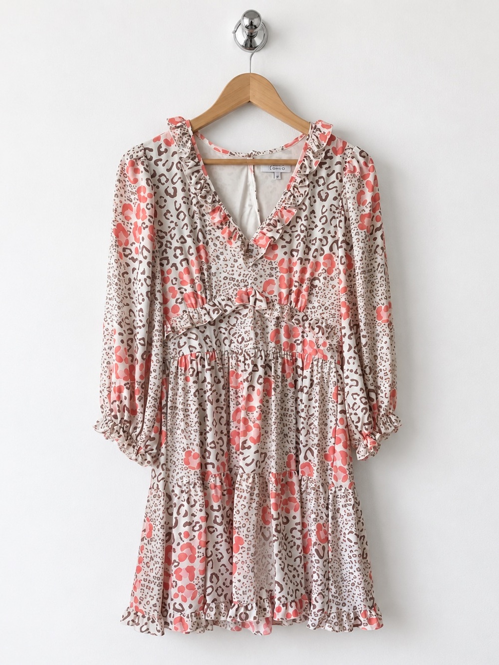 LOUNA Cheetah Long Sleeve Dress